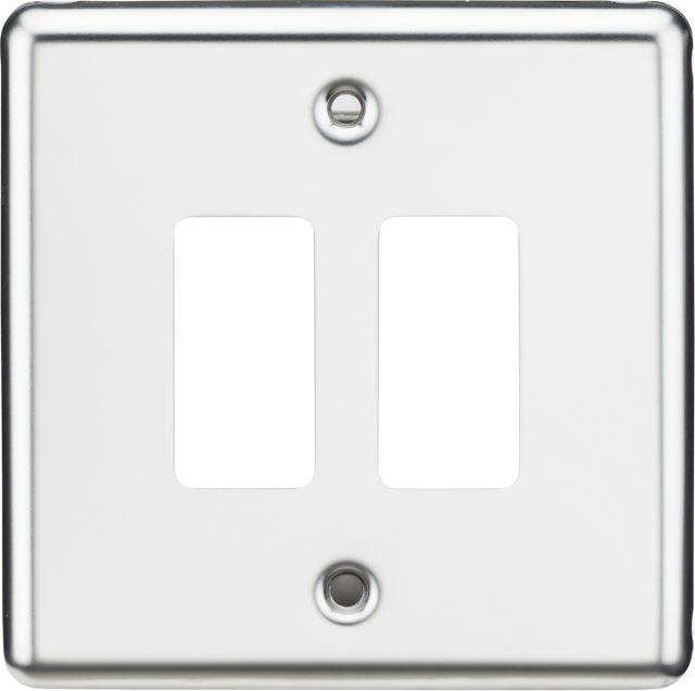 2G Grid Faceplate - Rounded Edge Polished Chrome