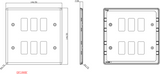 Knightsbridge 6G Grid Faceplate alternative view