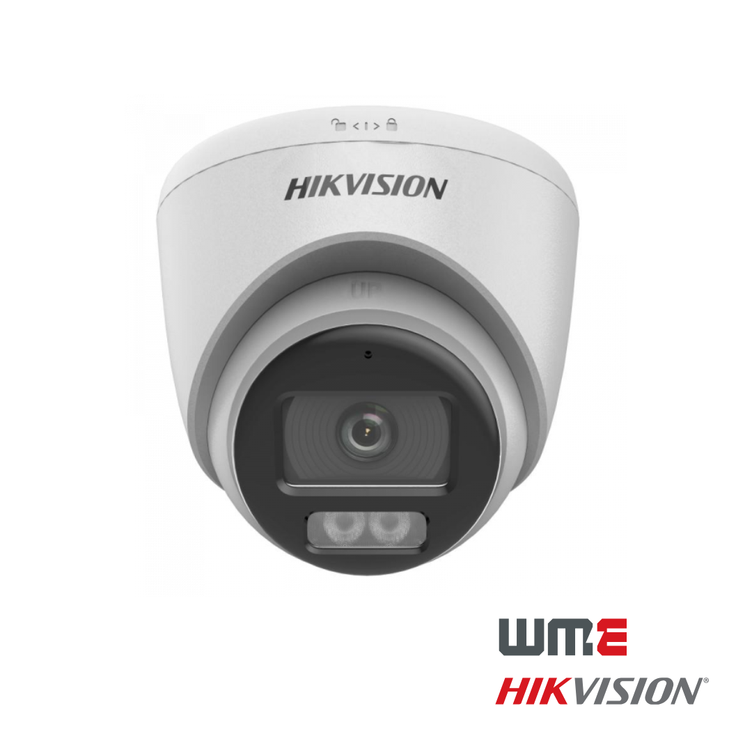 HikVision: DS-2CE72KF0T-LFS(2.8mm), 3K ColorVu Smart Hybrid Light Fixed Turret Camera, 40m IR, IP67