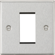 1G Modular Faceplate - Brushed Chrome for Euro Modules