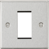 1G Modular Faceplate - Brushed Chrome for Euro Modules