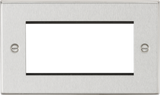 4G Modular Faceplate - Brushed Chrome