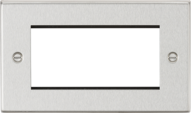 4G Modular Faceplate - Brushed Chrome