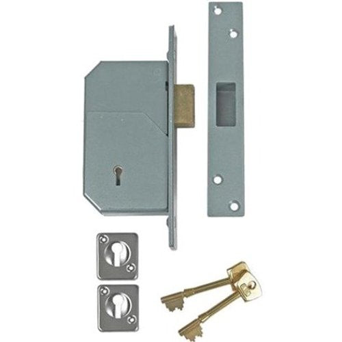 Abloy 3G110 mortice deadlock, silver