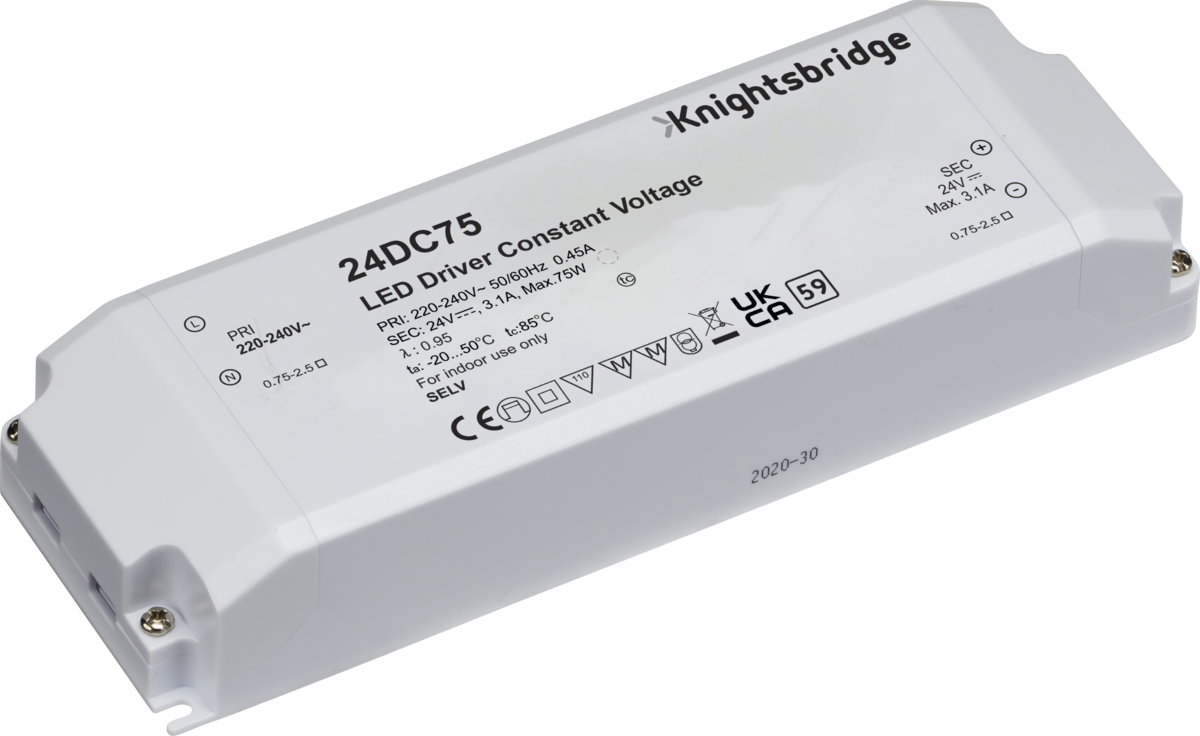 IP20 24V 75W DC LED Driver - Constant Voltage