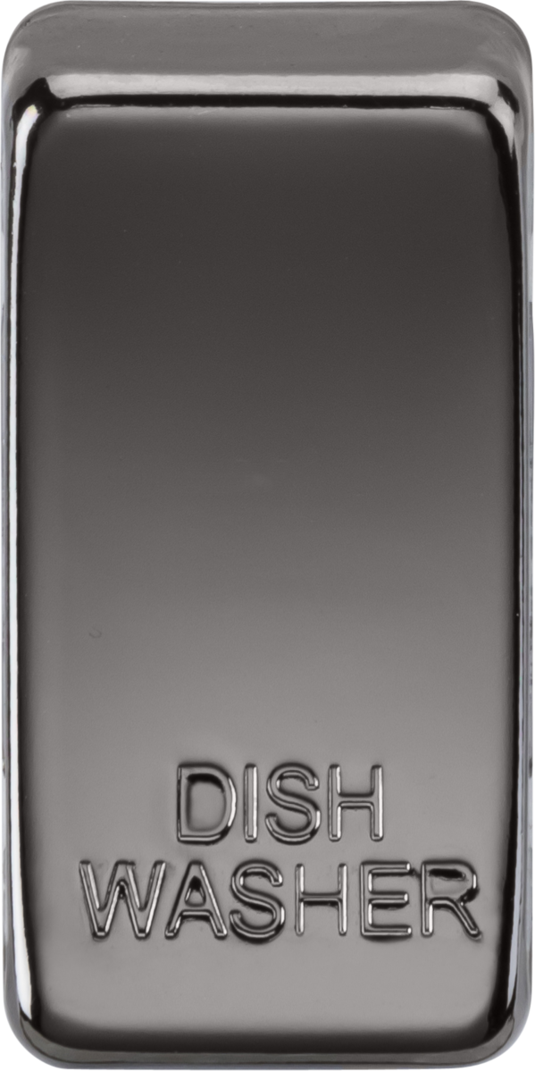 Switch cover marked DISHWASHER - Black Nickel
