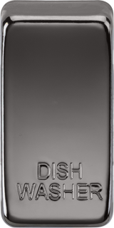Switch cover marked DISHWASHER - Black Nickel
