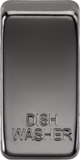 Switch cover marked DISHWASHER - Black Nickel