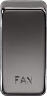 Switch Cover marked 'FAN' in Black Nickel - ML Accessories
