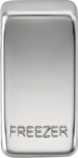 Switch Cover marked FREEZER - polished chrome