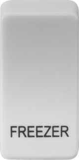 Switch Cover 'Marked FREEZER' - White