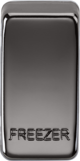 Switch Cover 'Marked FREEZER' - Black Nickel
