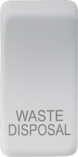 ML Accessories Switch Cover "Marked WASTE DISPOSAL" - Matt White