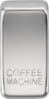 Switch Cover Marked COFFEE MACHINE - Polished Chrome