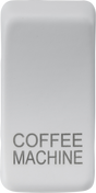 ML Accessories Switch Cover 'Marked COFFEE MACHINE' - Matt White