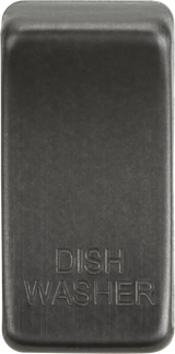 ML Accessories Switch Cover 'Marked DISHWASHER' - Smoked Bronze