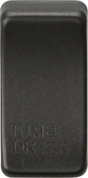 Switch cover marked TUMBLE DRYER in Smoked Bronze