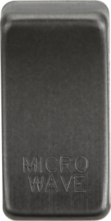 Switch Cover 'Marked MICROWAVE' - Smoked Bronze