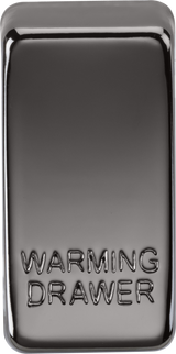 ML Accessories Switch Cover WARMING DRAWER Black Nickel