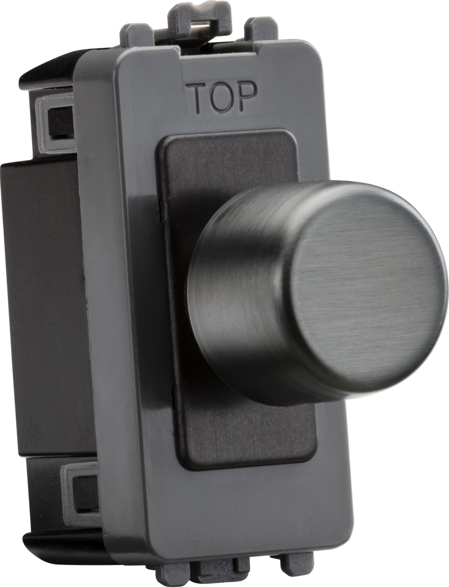 6A 1G 2-way Dummy Dimmer Module - Smoked Bronze