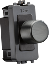 6A 1G 2-way Dummy Dimmer Module - Smoked Bronze