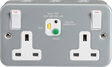 ML Accessories 13A 2G DP RCD Switched Socket - Type A - 30mA