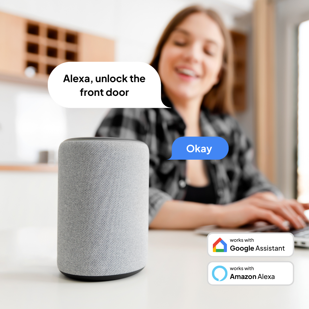 WME DL2 Smart Door Lock – Wi-Fi Voice Fingerprint Keypad (Alexa/Google)