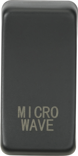 Switch Cover Marked MICROWAVE - Anthracite