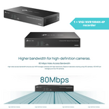 TP-Link 4 MP Full-Colour PoE CCTV Kit – 4 × InSight S345 Bullet Cameras + NVR1004H-4P + 20 m Leads | SKUs S345, NVR1004H-4P, CAT5E-20M