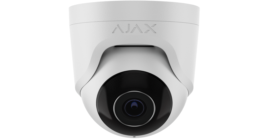 Ajax 64923.197.WH1 TurretCam Wired AI-powered IP Security Camera