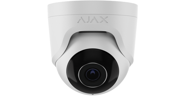 Ajax 64923.197.WH1 TurretCam Wired AI-powered IP Security Camera