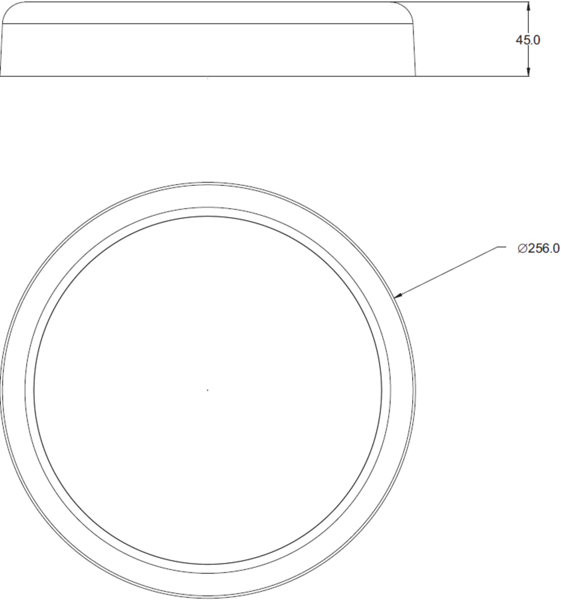 Alternative view of BT9 Bezel Accessory Chrome for LED Bulkhead
