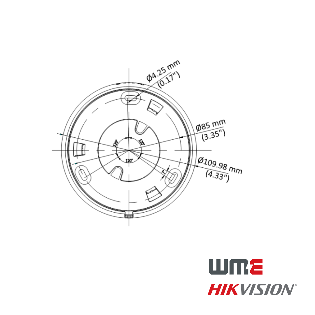 HikVision: DS-2CE72KF0T-LFS(2.8mm), 3K ColorVu Smart Hybrid Light Fixed Turret Camera, 40m IR, IP67