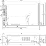 Secondary view of 24V IP20 150W DC Driver