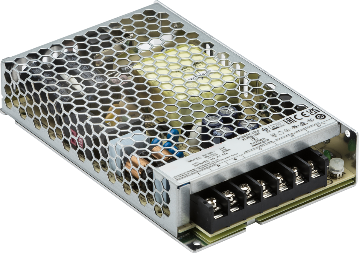 24V IP20 150W DC Driver - Adjustable Output, Stainless Steel