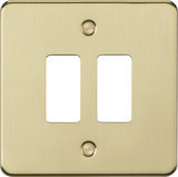 ML Accessories 2G Grid Faceplate in Brushed Brass