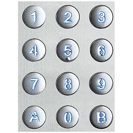 Fermax 9642 keypad spare part, silver