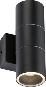 IP54 GU10 Up and Down Wall Light - Black