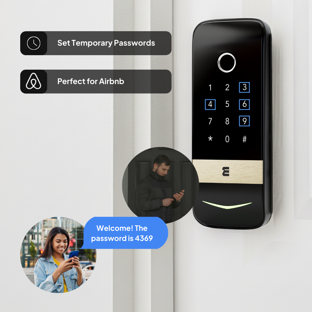 WME DL2 Smart Door Lock – Wi-Fi Voice Fingerprint Keypad (Alexa/Google)