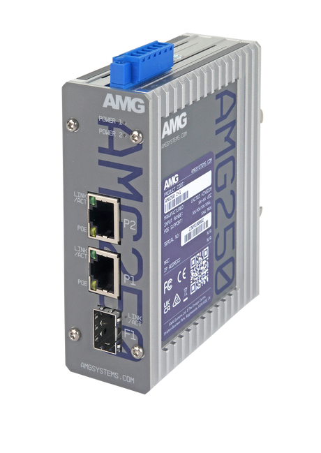 AMG Systems AMG250-2G-1S 2+1 Industrial Multirate Media Converter