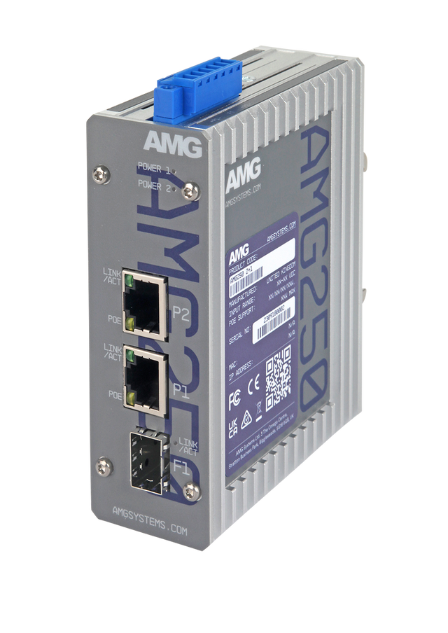 AMG Systems AMG250-2G-1S 2+1 Industrial Multirate Media Converter