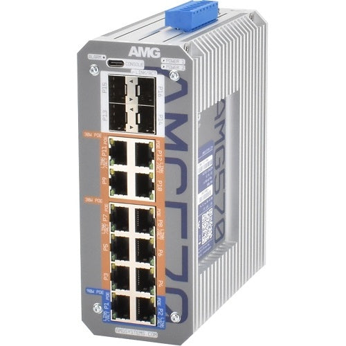 AMG Systems AMG570-2GBT-10GAT-4S-P360 industrial managed switch