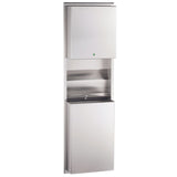 B-3974 Recessed Convertible Automatic, Universal Roll Towel Dispenser Equipped with LED Light/Waste Bin
