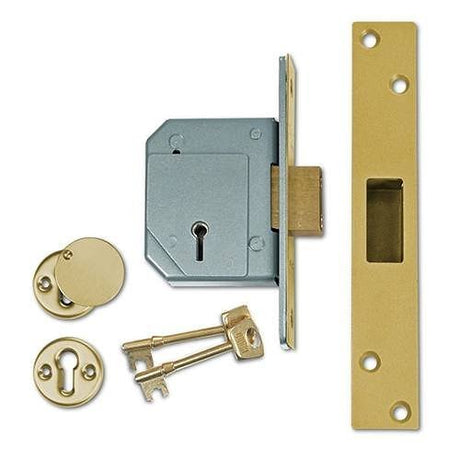Union B-3G114-SC-67 deadbolt, silver