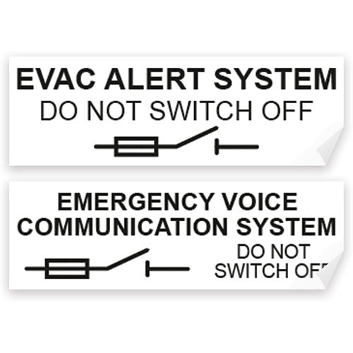 C-TEC BF326/LABEL label for fire relays and power