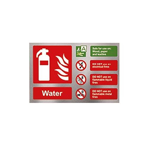 Bull C1237D water sign for fire safety equipment