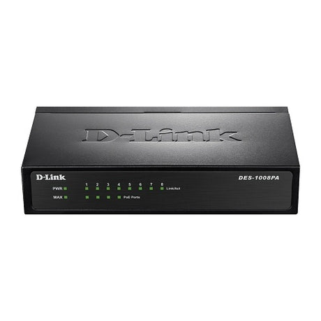 D-Link DES-1008PA unmanaged desktop switch