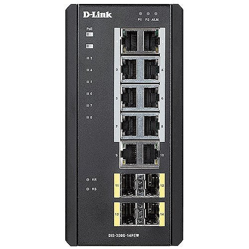 D-Link DIS-300G-14PSW managed PoE switch