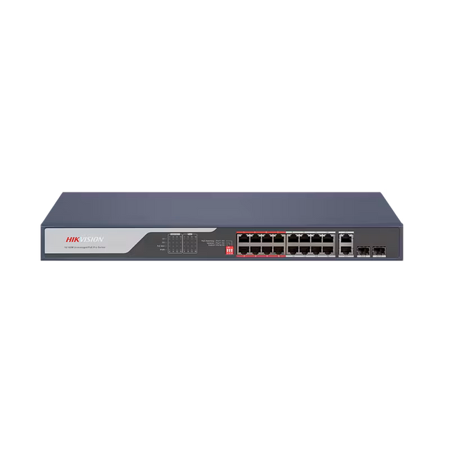 Hikvision DS-3E0318P-E 100 Mbps Long Range PoE Switch