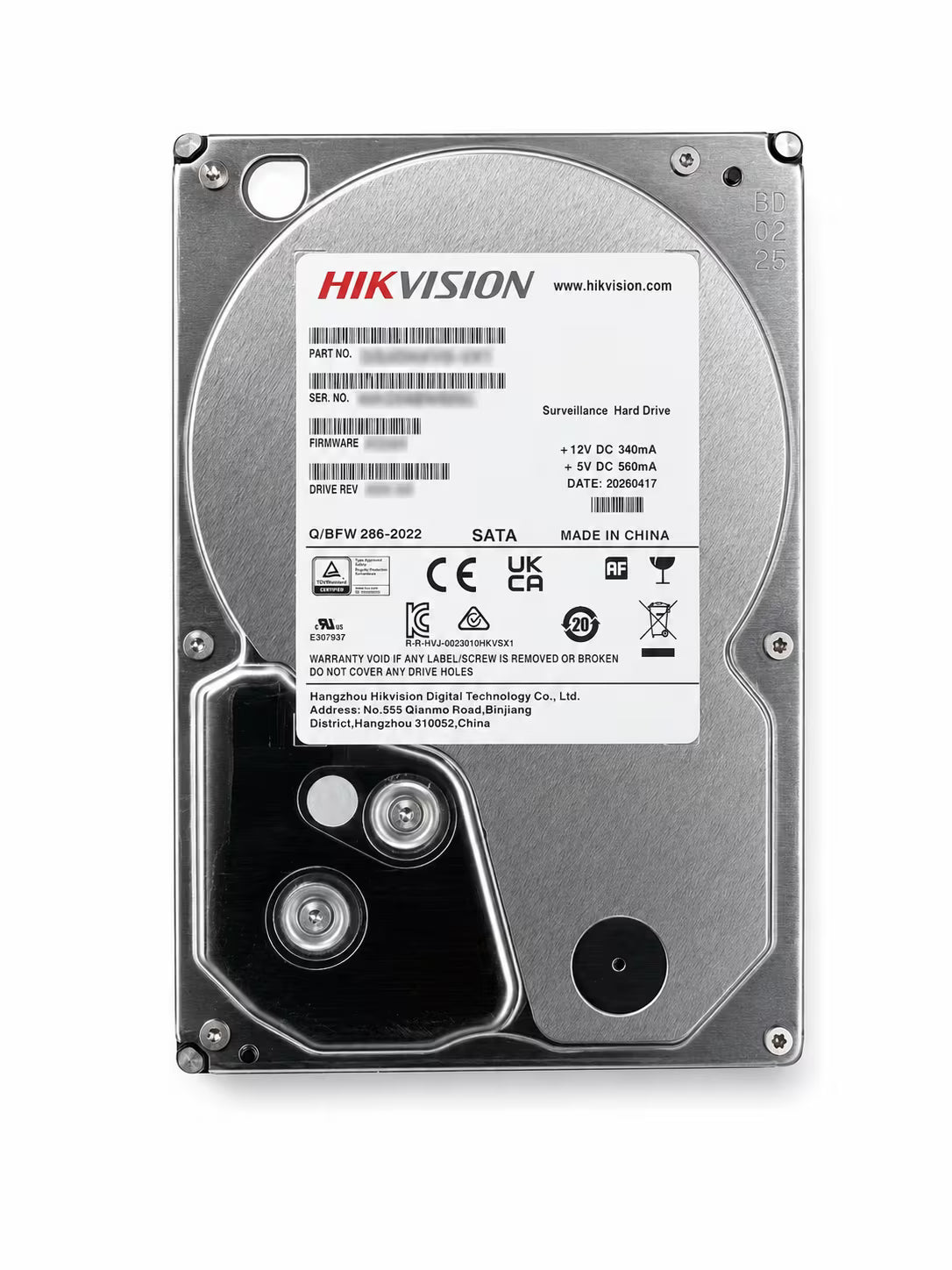 Hikvision DS-80HKVS-VX1 Surveillance HDD